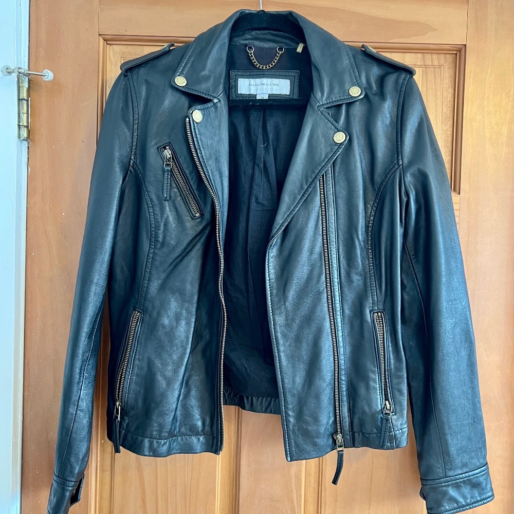 Black Leather Motorcycle Jacket